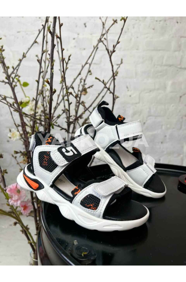 Босоніжки Jong Golf для хлопчиків на літо B20227-7 екошкіра білий five 28(р)