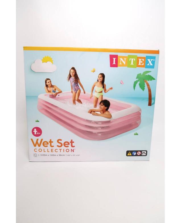 Басейн INTEX для дітей 58487 дитячий рожевий 1050 літрів 305 х 183 х 56 см