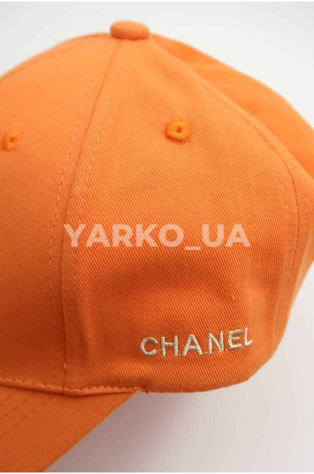 Бейсболка для дівчат весна/осінь, літо 995493 котон оранж Chanel 55-57(р)