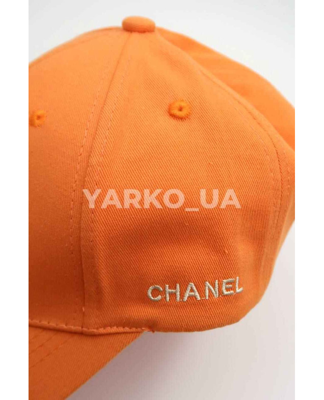 Бейсболка для дівчат весна/осінь, літо 995493 котон оранж Chanel 55-57(р)
