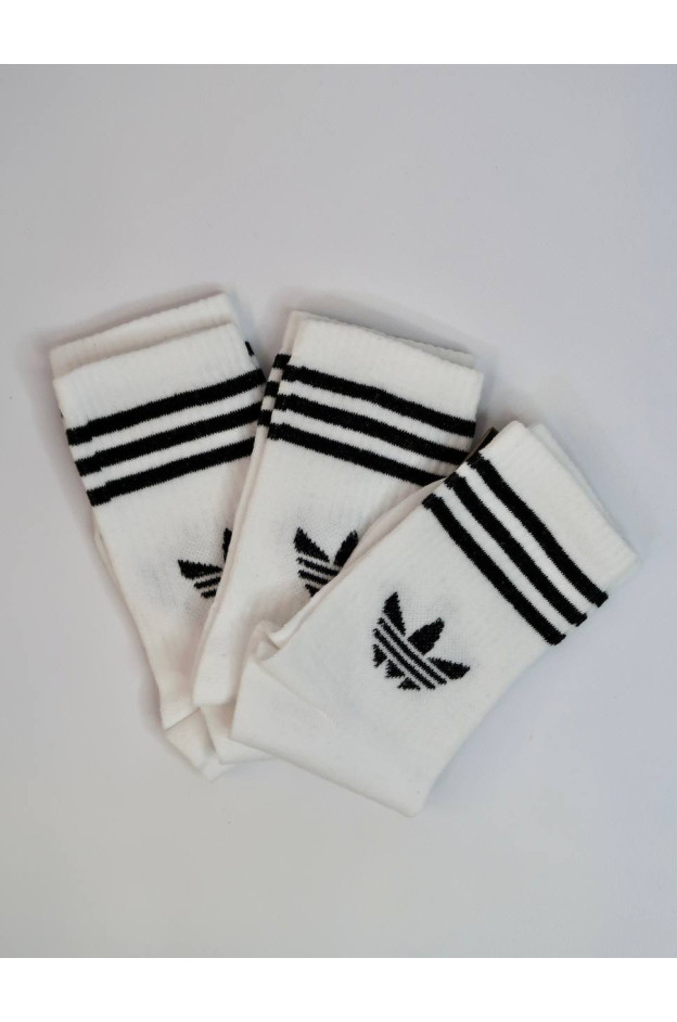 Шкарпетки uni весна/осінь 995581 котон білий Adidas високі 41-45(р) 