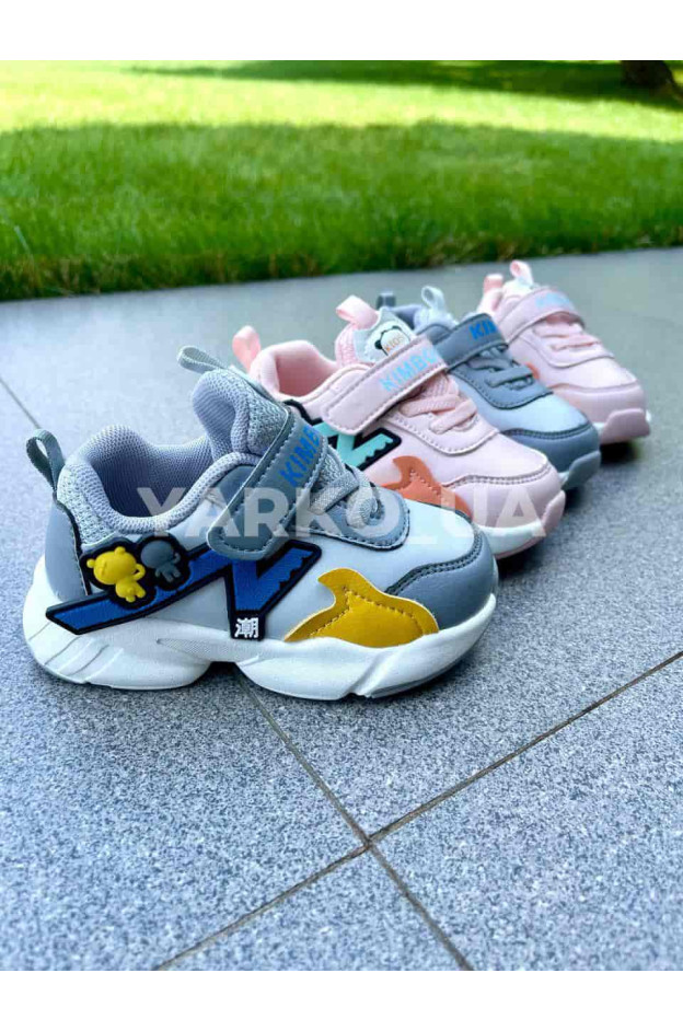 Кросівки для хлопчиків весна/осінь JM2155-1B з еко-шкіри блакитні kids 20(р)