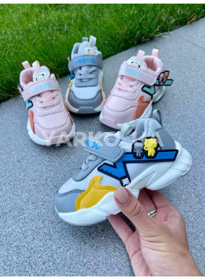 Кросівки для хлопчиків весна/осінь JM2155-1B з еко-шкіри блакитні kids 20(р)
