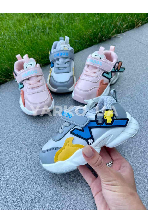 Кросівки для хлопчиків весна/осінь JM2155-1B з еко-шкіри блакитні kids 20(р)