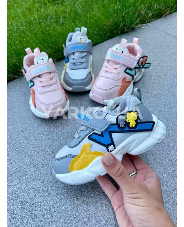 Кросівки для хлопчиків весна/осінь JM2155-1B з еко-шкіри блакитні kids 20(р)