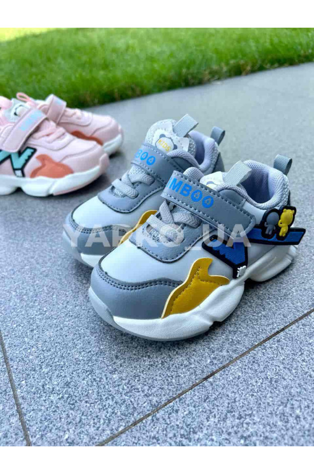 Кросівки для хлопчиків весна/осінь JM2155-1B з еко-шкіри блакитні kids 20(р)