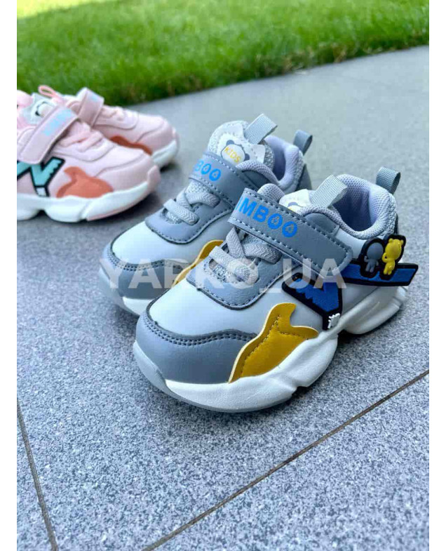 Кросівки для хлопчиків весна/осінь JM2155-1B з еко-шкіри блакитні kids 20(р)