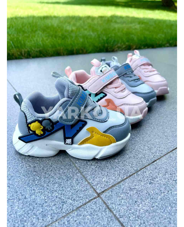 Кросівки для дівчаток весна/осінь JM2155-1F з еко-шкіри рожеві kids 21(р)