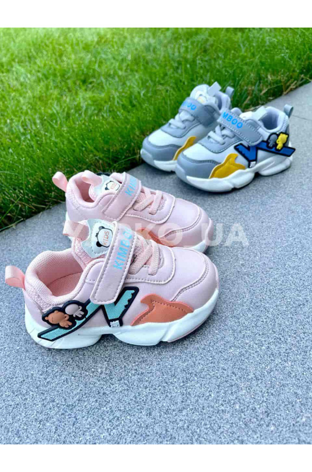 Кросівки для дівчаток весна/осінь JM2155-1F з еко-шкіри рожеві kids 21(р)