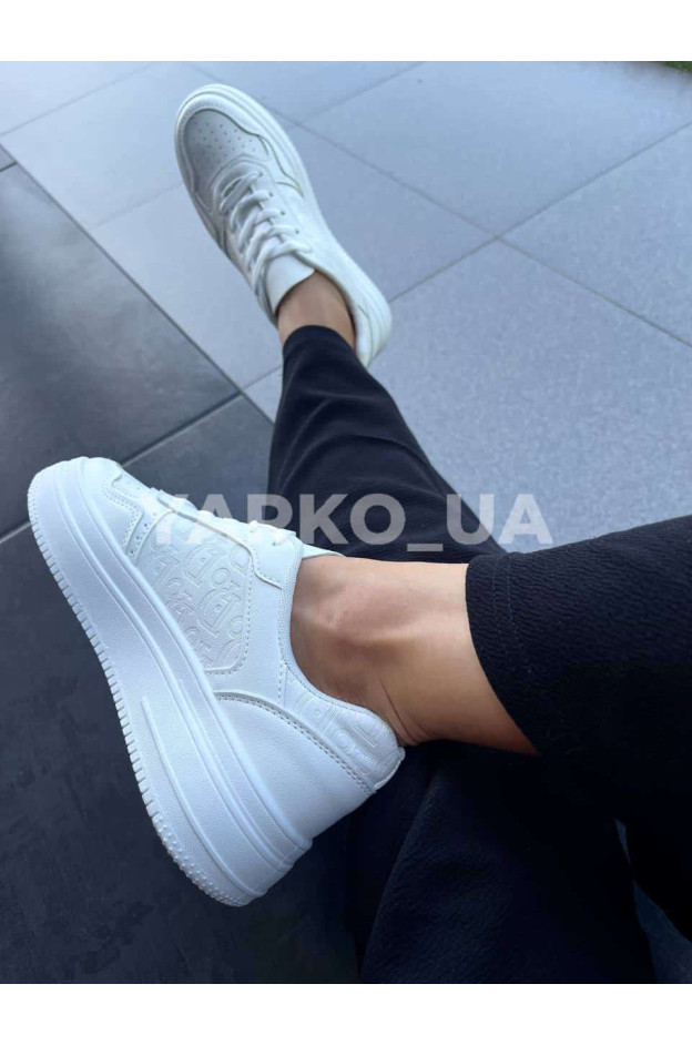 Кросівки для дівчат і мам весна/осінь BB17-2 з еко-шкіри білі Dior 36(р)