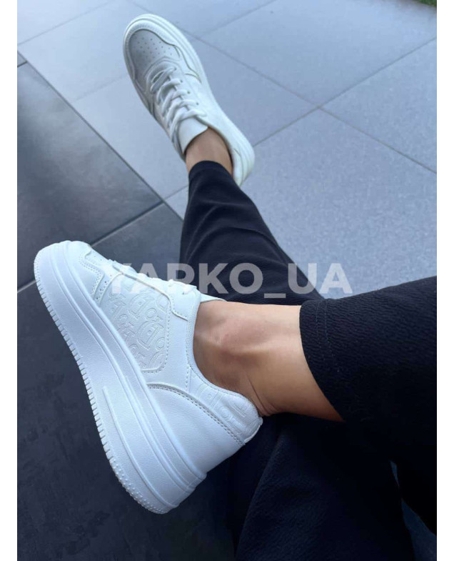 Кросівки для дівчат і мам весна/осінь BB17-2 з еко-шкіри білі Dior 36(р)