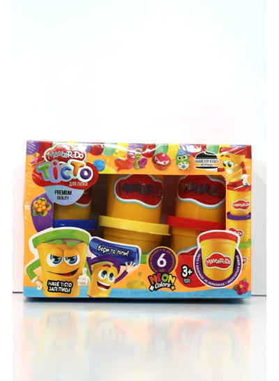 Тісто DANKO TOYS TMDB-01-01U в баночках 6 штук