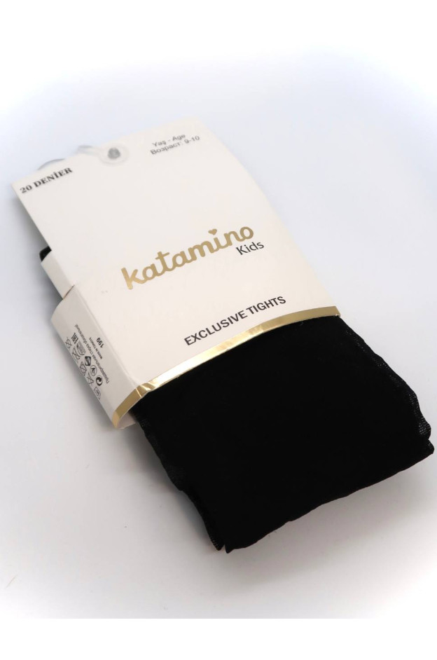 Колготи Katamino весна-осінь для дівчаток K60177 капрон бренди чорний 7-8(р)