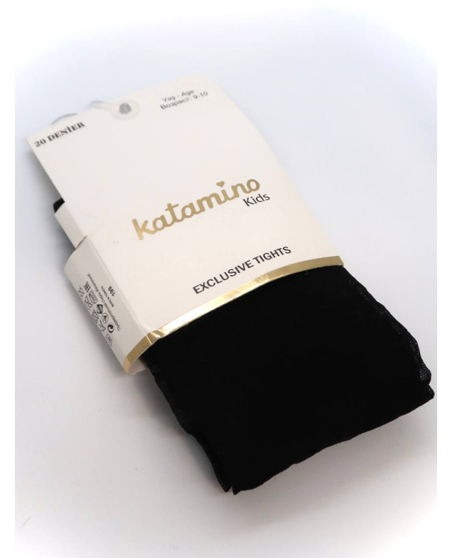 Колготи Katamino весна-осінь для дівчаток K60177 капрон бренди чорний 7-8(р)