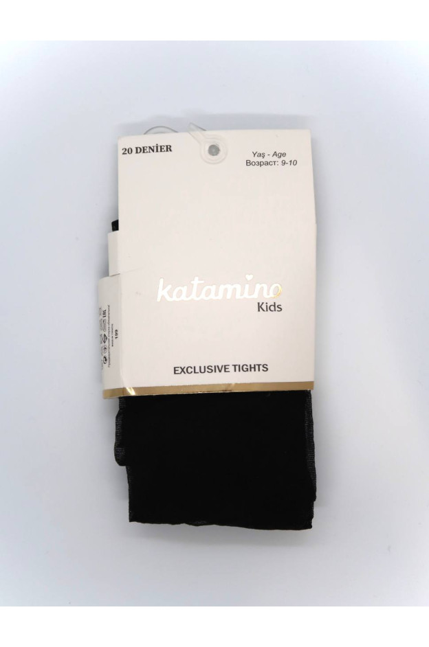 Колготи Katamino весна-осінь для дівчаток K60177 капрон бренди чорний 7-8(р)