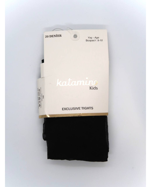 Колготи Katamino весна-осінь для дівчаток K60177 капрон бренди чорний 7-8(р)