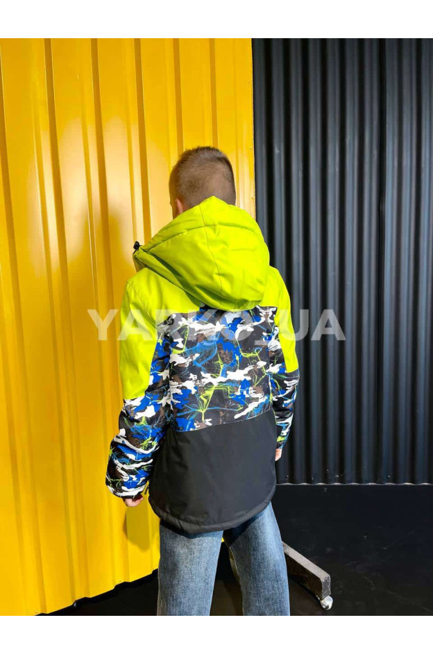 Куртка зимова гірськолижна для хлопчиків B3394 з тінсулейту/флісу Design 146(р)