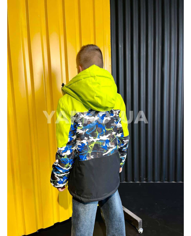Куртка зимова гірськолижна для хлопчиків B3394 з тінсулейту/флісу Design 146(р)